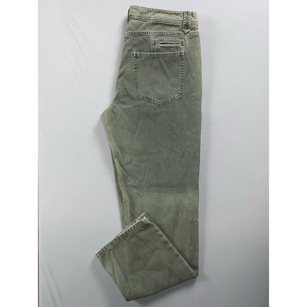 Gramicci 6-Pocket Honeycomb Textured Tapered Jeans. Light Olive, Men's 34X31. - Picture 9 of 9